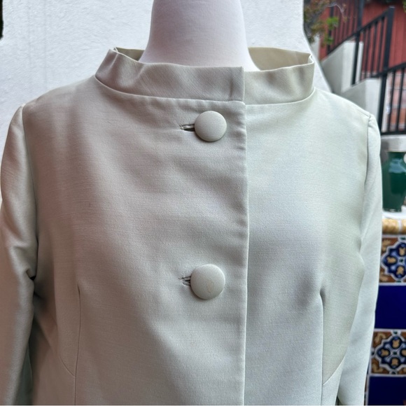Vintage ‘60s Russells Jackie O’s Style Mock Neck Lined Jacket Size M Flaws - Picture 2 of 11